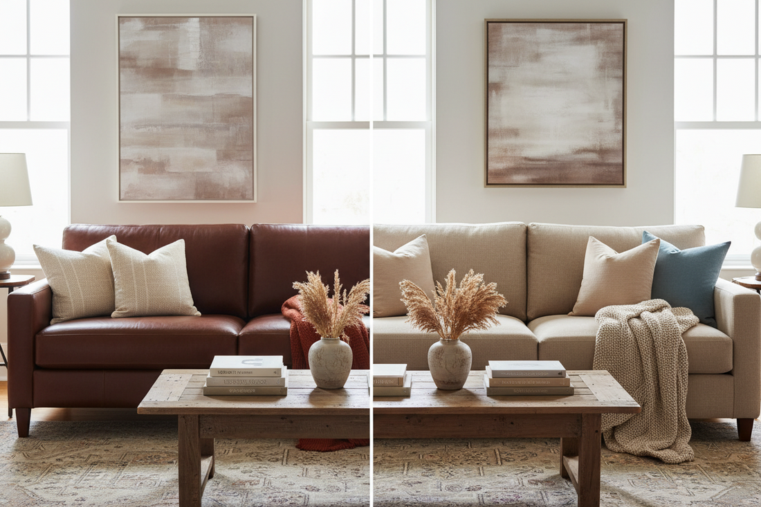 Leather vs. Fabric Sofa: Which Is Better for Your Home?