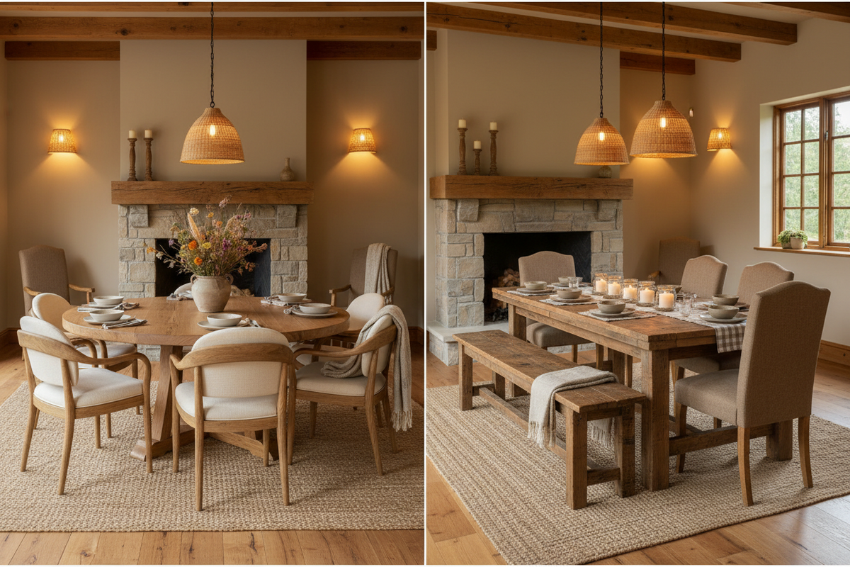 Round vs. Rectangular Dining Tables: Which Is Better for Your Space?