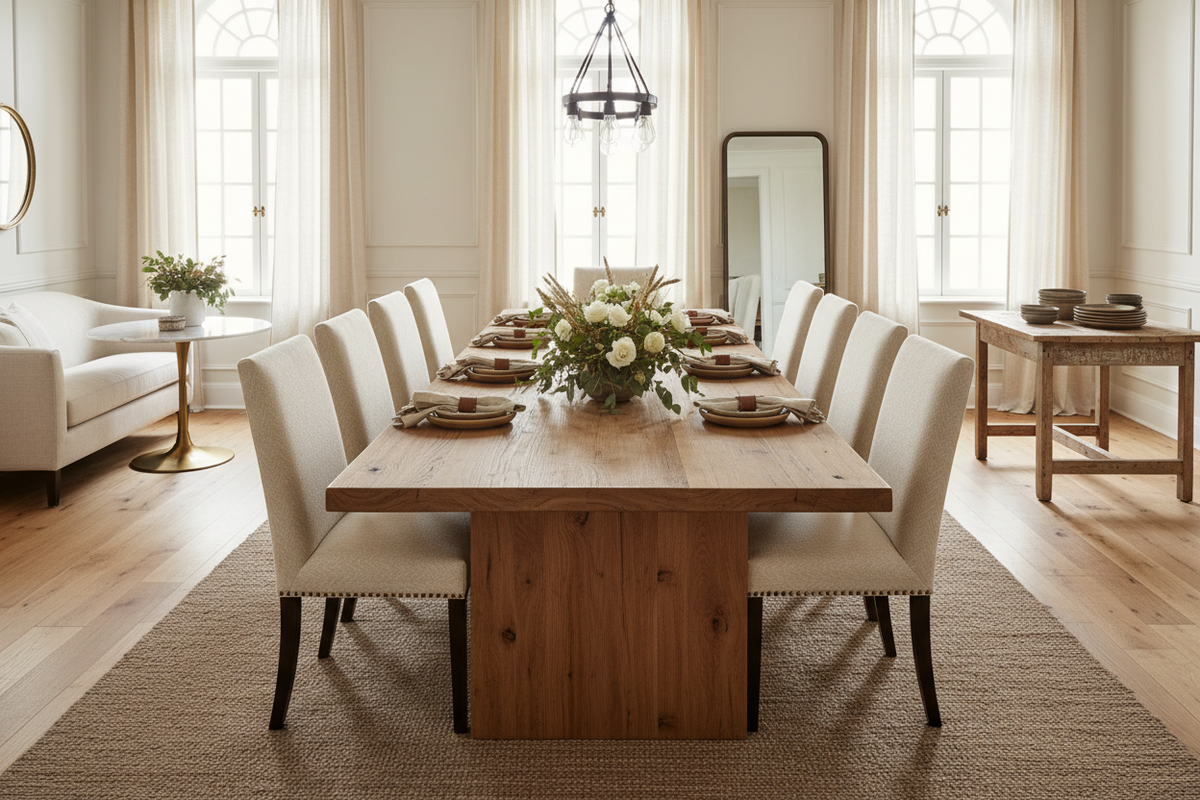 The Ultimate Dining Table Buying Guide: Size, Shape, and Material