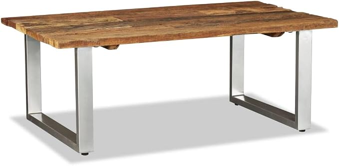 Coffee Table Solid Reclaimed Wood 39.4"x23.6"x15", End Tables, Living Table - Image 4