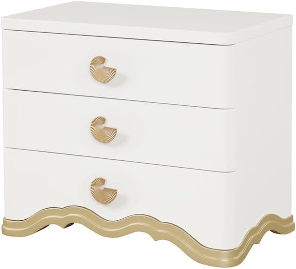 First of a Kind Athena Luxury 4-Piece Queen Bedroom Set in Ivory - Image 5