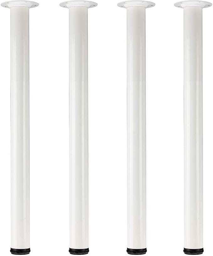 QLLY 27.5 inch / 70cm Adjustable Metal Desk Legs, Heavy Duty Furniture Table by QLLY
