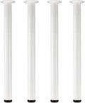 QLLY 28 inch Adjustable Metal Desk Legs, Heavy Duty Furniture Table Legs by QLLY