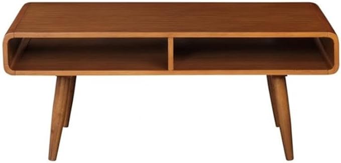 Boraam Zebra Series Halmstad Coffee Table, Rich Walnut - Image 4