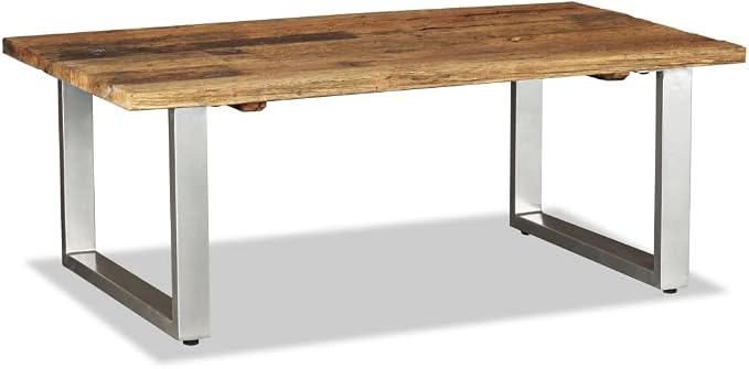 SKM Coffee Table Solid Reclaimed Wood 39.4"x23.6"x15" by SKM