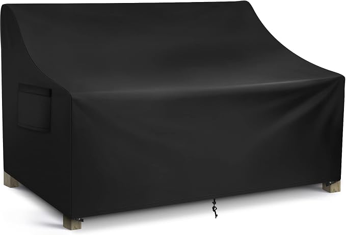 WLEAFJ Patio Sofa Cover Waterproof, Outdoor Loveseat Cover, Heavy Duty Deep by WLEAFJ