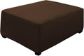 Super Stretch Ottoman Cover- Soft Form Fit Ottoman Cover Rectangular Ottoman by UOIJAY