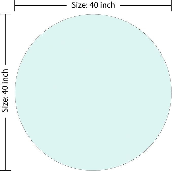 40" Round Tempered Glass Table Top - Image 3