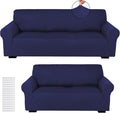 Peryiter 2 Pcs Sofa Covers Couch and Loveseat Covers Set Stretch Sofa Slipcover by Peryiter