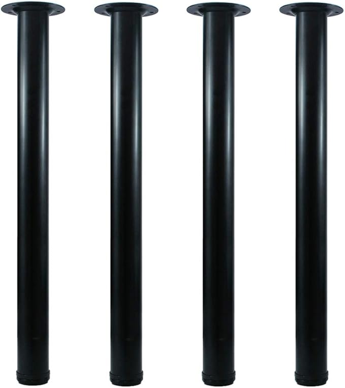 QLLY 26 inch Adjustable Metal Desk Legs, Heavy Duty Furniture Table Legs by QLLY