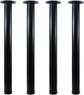 QLLY 24 inch Adjustable Metal Desk Legs, Heavy Duty Furniture Table Legs by QLLY