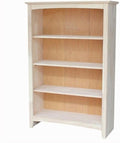 International Concepts Shaker Bookshelf, 48-Inch High, Adjustable Shelves by InternationalConcepts