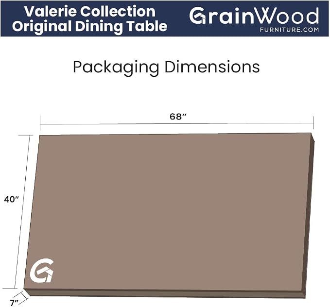 Grain Wood Furniture Valerie Original Solid Wood 63" Dining Table, Rustic Walnut - Image 9