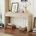 59'' Retro Console Table Farmhouse Sofa Table Entryway Table by LynHomeFurnitureMall