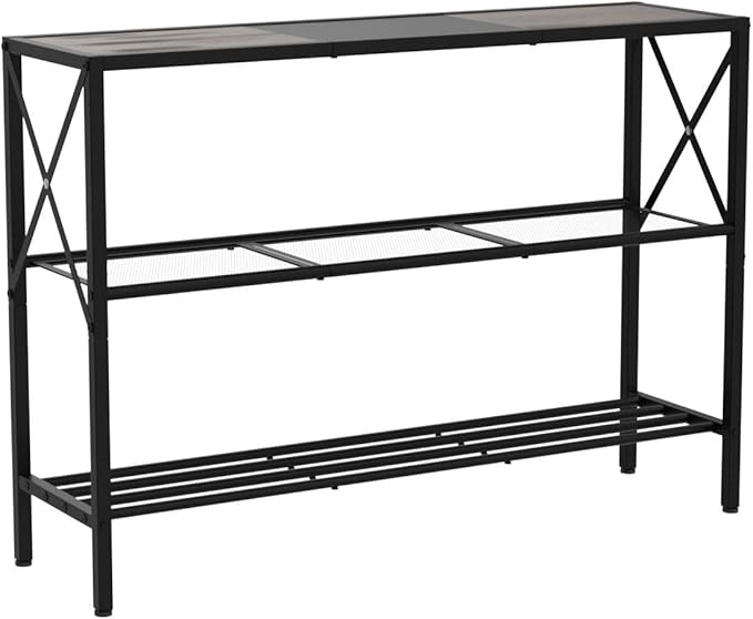 Hoctieon Industrial Console Table, 3 Tier Entryway Table, Hallway Table - Image 5