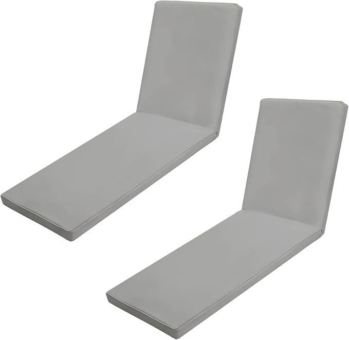 Outdoor Chaise Lounge Cushions for Patio, Waterproof Replacement Seat Cushions by Iheqard