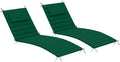 Sundale Outdoor Olefin Quilted Lounge Cushion Set of 2, Patio Foldable Chaise by SundaleOutdoor
