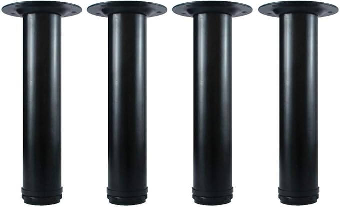 QLLY 10 Inch Adjustable Metal Coffee Table Legs, Heavy Duty Round Furniture Legs by QLLY