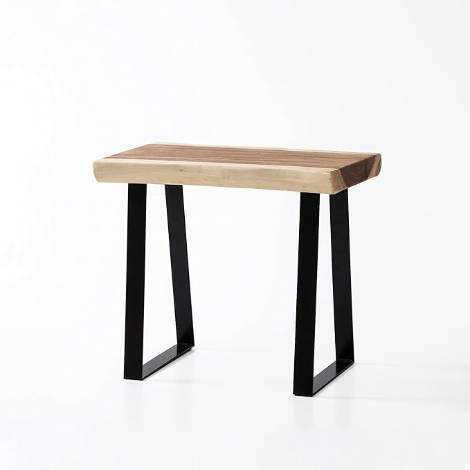 Greenage Natural Wood Rectangle Bench 20"x14"x18" Coffee Side Table - Image 4