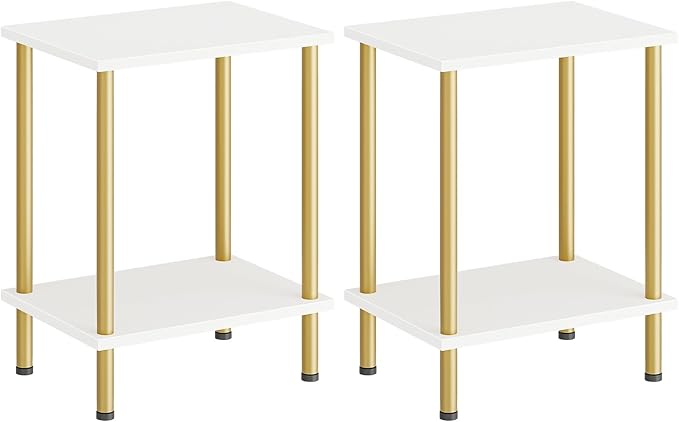 HOOBRO End Tables Set of 2, Small Side Table, Nightstand by HOOBRO