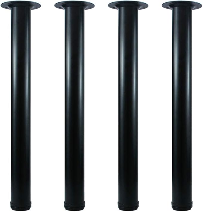 QLLY 20 inch Adjustable Metal Desk Legs, Heavy Duty Furniture Table Legs by QLLY