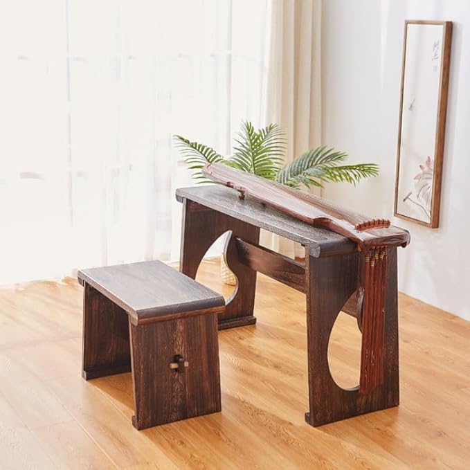 Asian Style Wooden Coffee Table, Vintage Guqin Table, Old Wood Side Table - Image 5