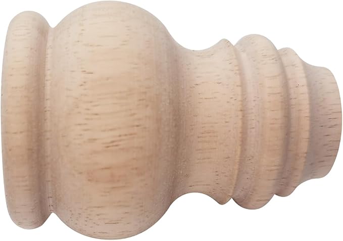 3" Tall Solid Wood Furniture Legs Unfinished Bun Feet - Image 5