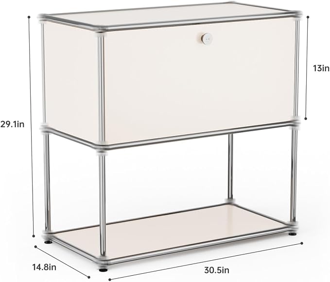 Modern Storage Cabinet Sideboard Versatile Free-Standing Organizer Cabinets - Image 3