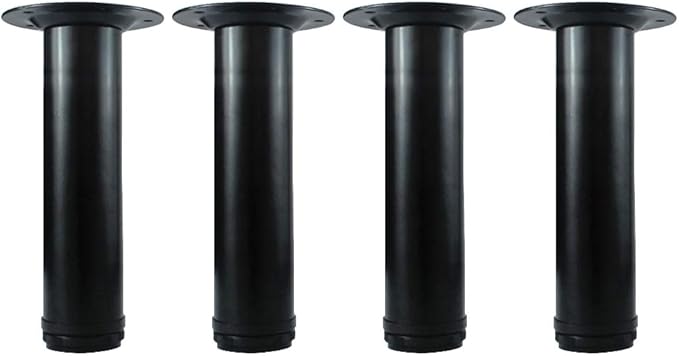 QLLY 8 Inch Adjustable Metal Coffee Table Legs, Heavy Duty Round Furniture Legs by QLLY