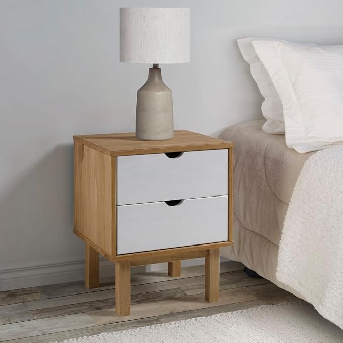 Scandinavian Style Bedside Cabinet - Image 2