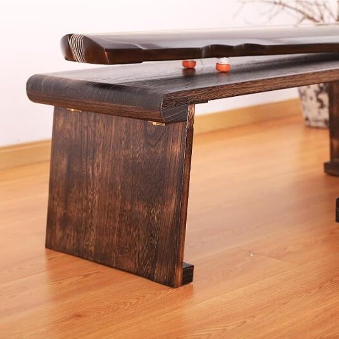 Rustic Side Table Wooden Floor Table - Image 4