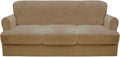 CUCRAF T Cushion Sofa Cover 4 Piece Slipcovers, Soft Thick Velvet Couch Cover by CUCRAF