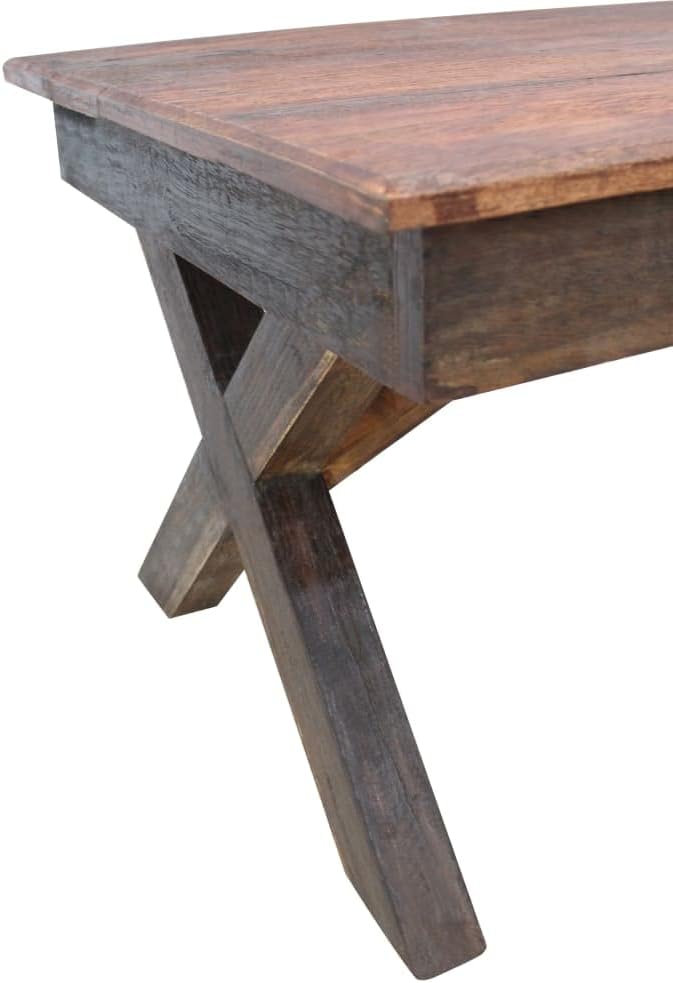 Rustic Farmhouse Coffee Table for Living Room, Handcrafted Reclaimed Wood - Image 4