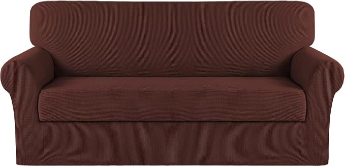 Turquoize Stretch Sofa Slipcover 2 Pieces Sofa Cover Couch Cover by Turquoize