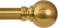 Modern Gold Curtain Rods for Windows 48 to 84 Inch 1" Diameter Adjustable Heavy by Unknown