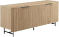 Walker Edison Reema Fluted 4-Door Kitchen Sideboard Buffet Console, 69 Inch by WalkerEdison