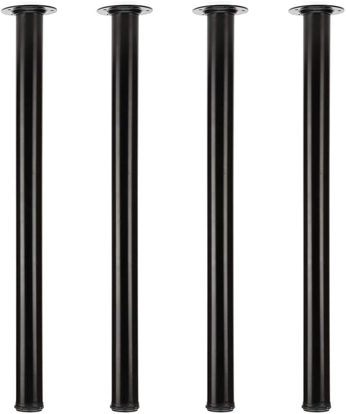 QLLY 30 inch Adjustable Metal Desk Legs, Heavy Duty Furniture Table Legs by QLLY
