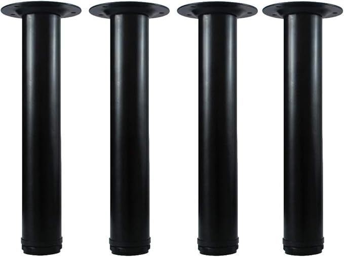 QLLY 12 Inch Adjustable Metal Coffee Table Legs, Heavy Duty Round Furniture Legs by QLLY