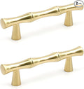 2PCS Bamboo Shape Handle, Zinc Alloy Cabinet Handles, 2.5 Inch Hole Distance by Tighall