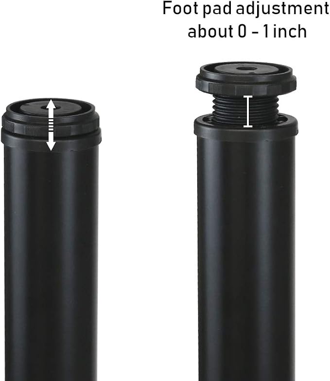 QLLY 12 Inch Adjustable Metal Coffee Table Legs, Heavy Duty Round Furniture Legs - Image 3