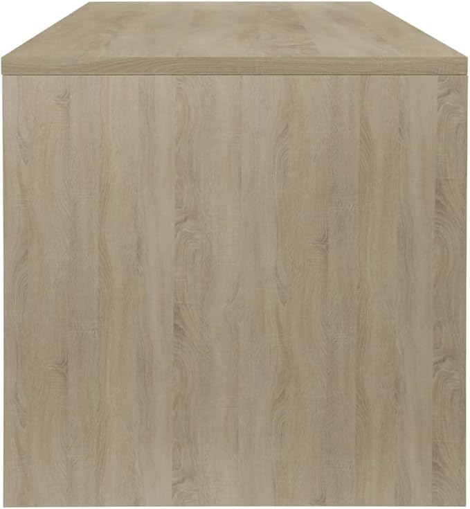 Scandinavian Style Coffee Table White and Sonoma Oak Engineered Wood Small - Image 5