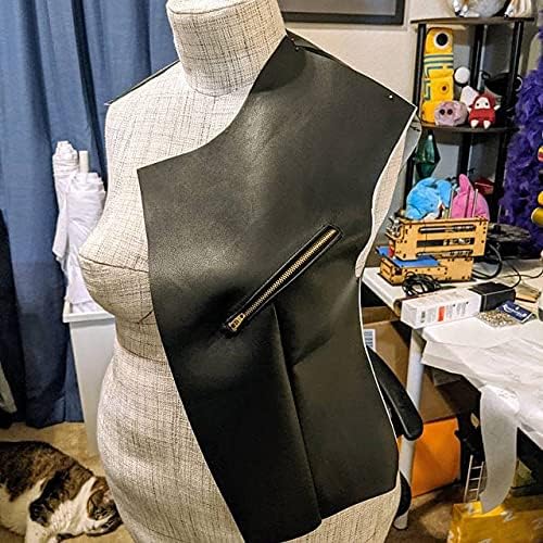 NAT Leathers | Black Thin Garment 0.6 mm Soft Faux Vegan Leather PU | 10 Yards - Image 8
