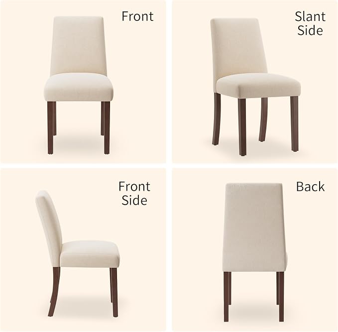 Dining Chairs Set of 4, Modern Dining Room Chairs - Image 8