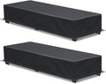 Waterproof Patio Lounge Chair Cover 2 Pack Outdoor Chaise Lounge Covers 600D by GoldenRaindrop