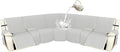 Arfntevss Recliner Sectional Couch Covers 1OO% Waterproof L Shape Sofa Cover by Arfntevss