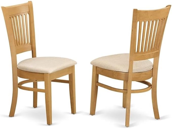 East West Furniture NDVA5-OAK-C 5 Piece Kitchen Table & Chairs Set Includes a - Image 4