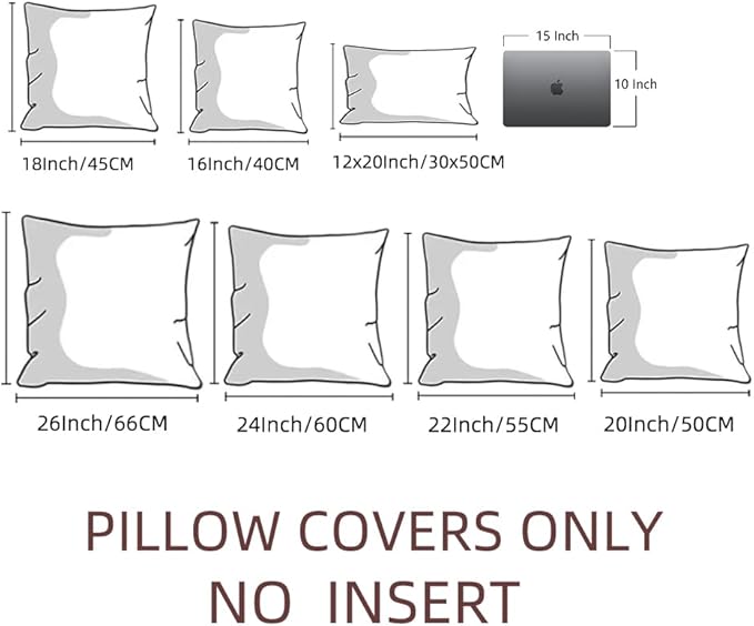Fancy Homi 4 Packs Decorative Throw Pillow Covers - Image 7