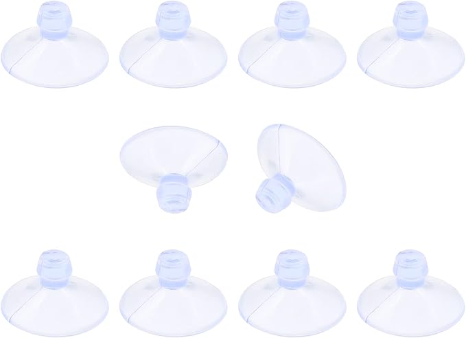 10 Pack Glass Tableholders - 18mm Rubber Suction Cups by Qjaiune