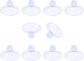 10 Pack Glass Tableholders - 18mm Rubber Suction Cups by Qjaiune