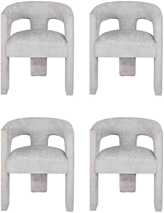 Jofran Gwen Jacquard Upholstered Accent Chair, Modern Luxury Plush Sculptural by Jofran+Inc.